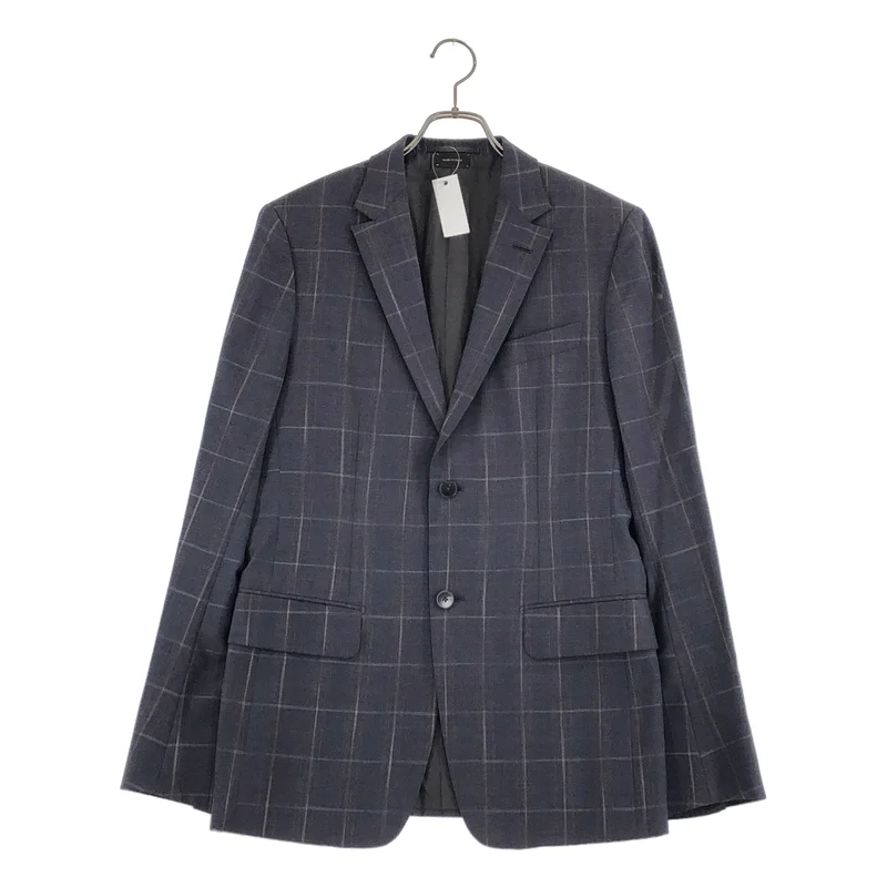 Ermenegildo Zegna / エルメネジルドゼニア | COUTURE ウール シルク チェック テーラードジャケット | 48 | メンズ