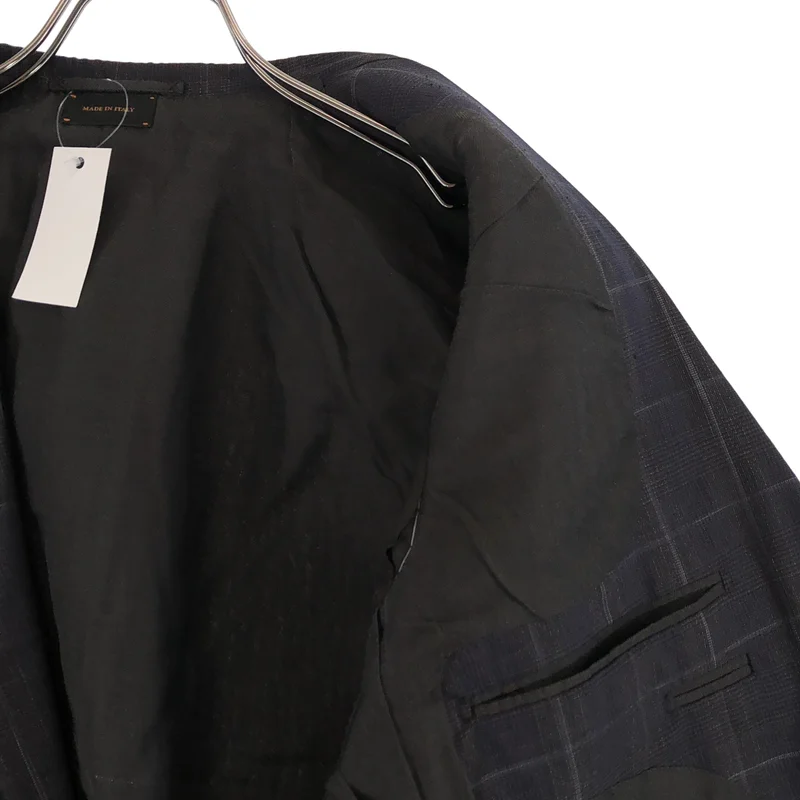 Ermenegildo Zegna / エルメネジルドゼニア | COUTURE ウール シルク チェック テーラードジャケット | 48 | メンズ