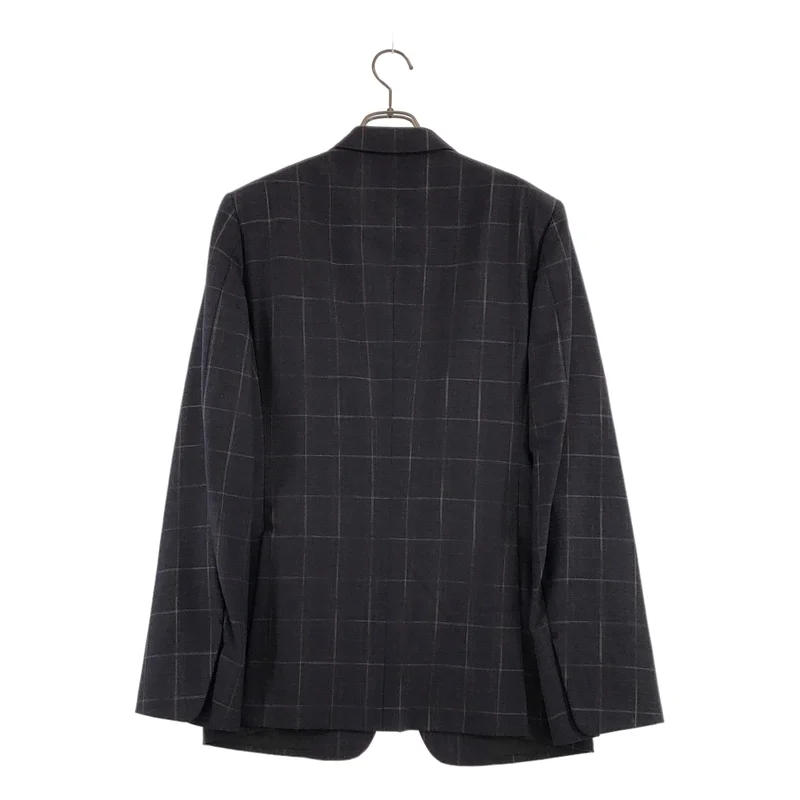 Ermenegildo Zegna / エルメネジルドゼニア | COUTURE ウール シルク チェック テーラードジャケット | 48 | メンズ