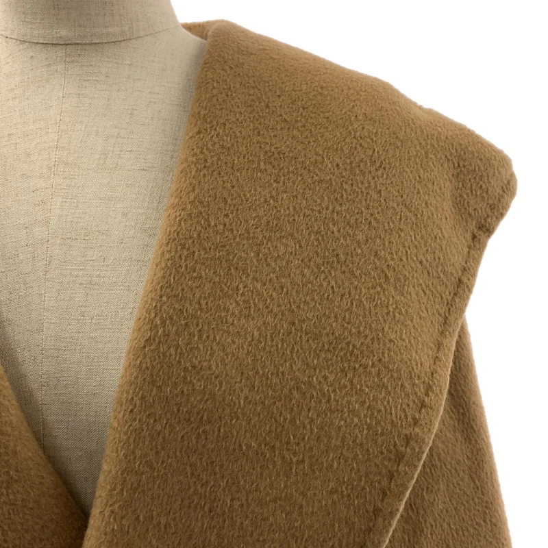 Max Mara / マックスマーラ | RIALTO / リアルト キャメル ベルテッド コート フーディ | 38 | レディース