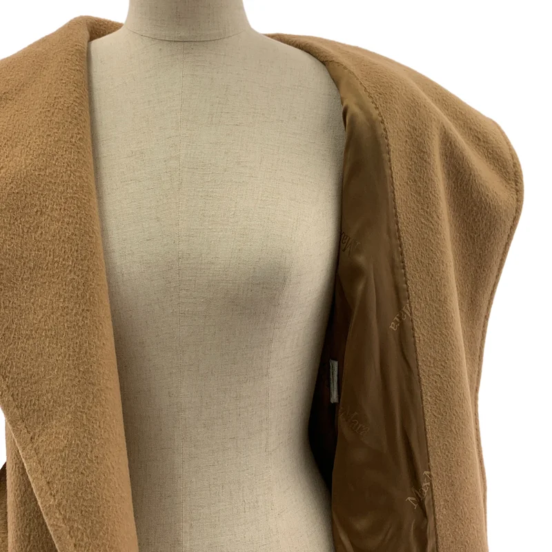 Max Mara / マックスマーラ | RIALTO / リアルト キャメル ベルテッド コート フーディ | 38 | レディース