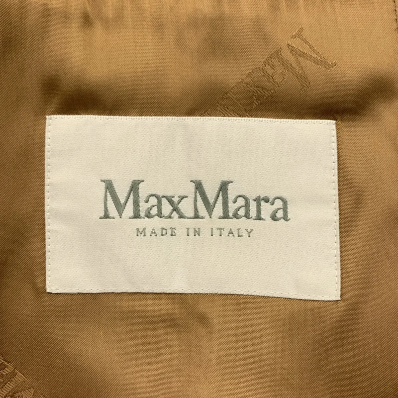 Max Mara / マックスマーラ | RIALTO / リアルト キャメル ベルテッド コート フーディ | 38 | レディース