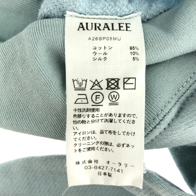 AURALEE / オーラリー | 2026SS | HIGH TWIST LIGHT SWEAT P/O / ウール コットン ハイツイスト ライトスウェットプルオーバー | 0 | レディース