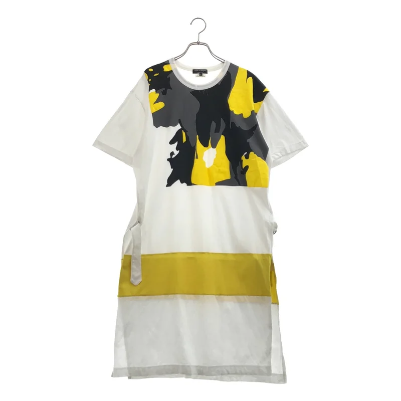 COMME des GARCONS HOMME PLUS / コムデギャルソンオムプリュス | 2017AW | カモフラージュ サイドベルト ロングTシャツ | L | メンズ