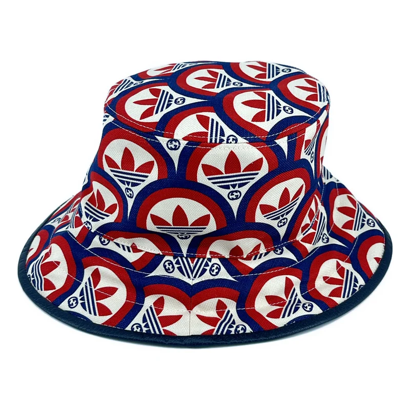GUCCI / グッチ | × adidas Bucket Hat 総柄 バケットハット 帽子 | S | その他