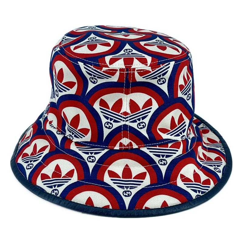 GUCCI / グッチ | × adidas Bucket Hat 総柄 バケットハット 帽子 | S | その他