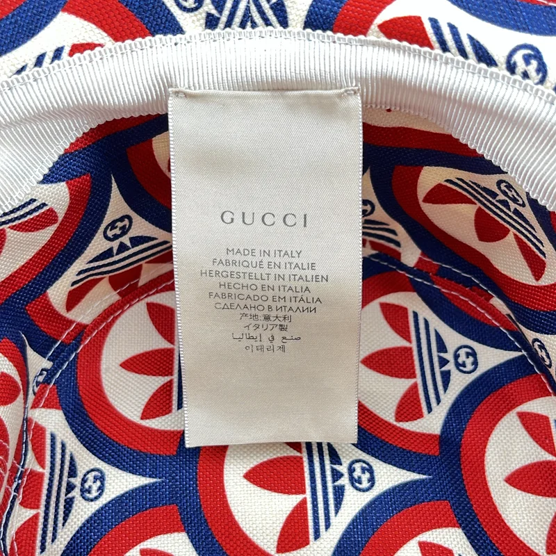 GUCCI / グッチ | × adidas Bucket Hat 総柄 バケットハット 帽子 | S | その他