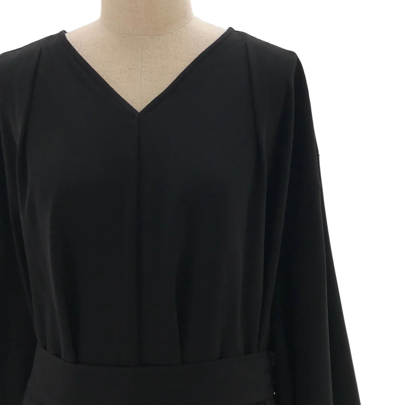foufou / フーフー | THE DRESS #07 drape v neck dress / ドレープ Vネックドレス | 0 | レディース