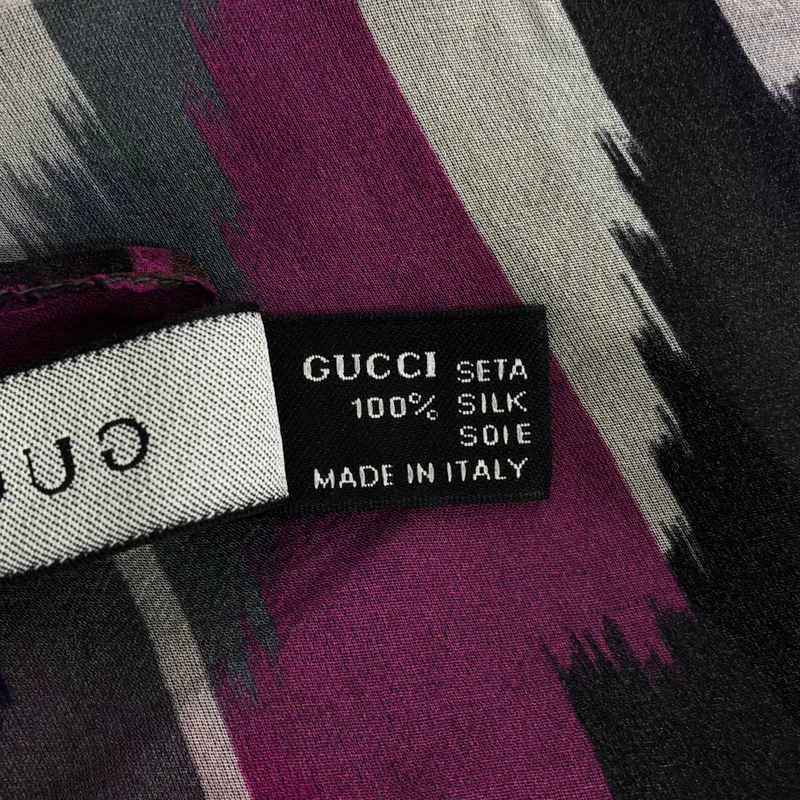 GUCCI / グッチ | シルク GG 総柄 大判スカーフ |