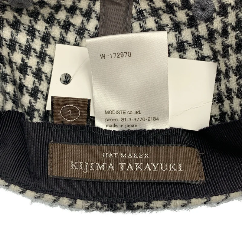 KIJIMA TAKAYUKI / キジマタカユキ | ウール 千鳥格子 キャップ | 1 | その他