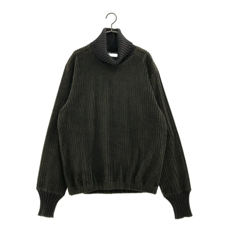 GABRIELA COLL GARMENTS / ガブリエラコールガーメンツ | 2025AW | NO.325 CORDUROY RIB PULLOVER / コットン カシミヤ コーデュロイ リブプルオーバー ニット | 2 | メンズ