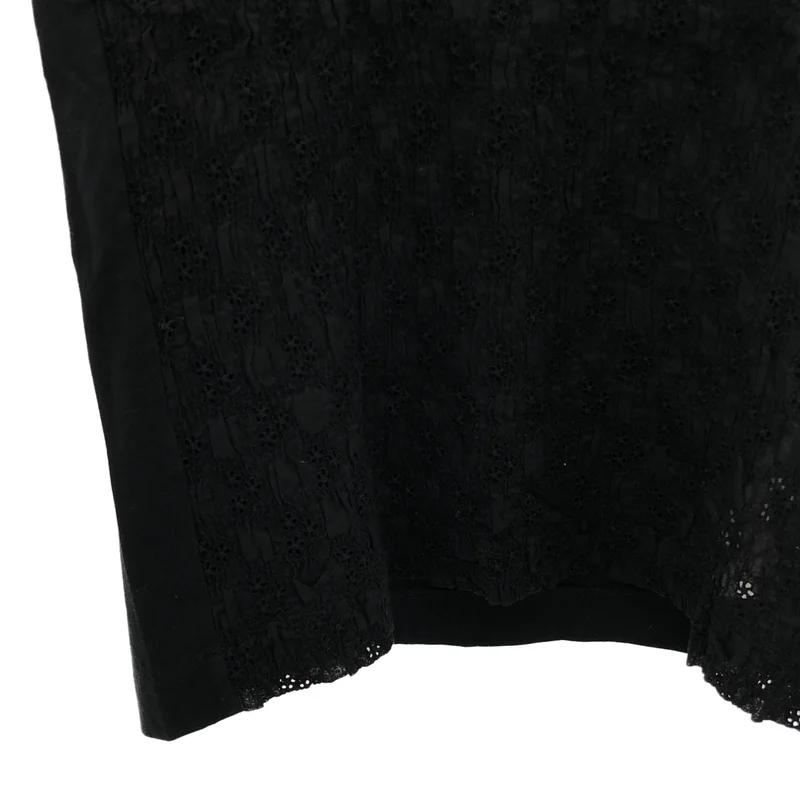 tricot COMME des GARCONS / トリココムデギャルソン | 2015SS | コットン ギャザー エンブロイダリー Tシャツ | M | レディース