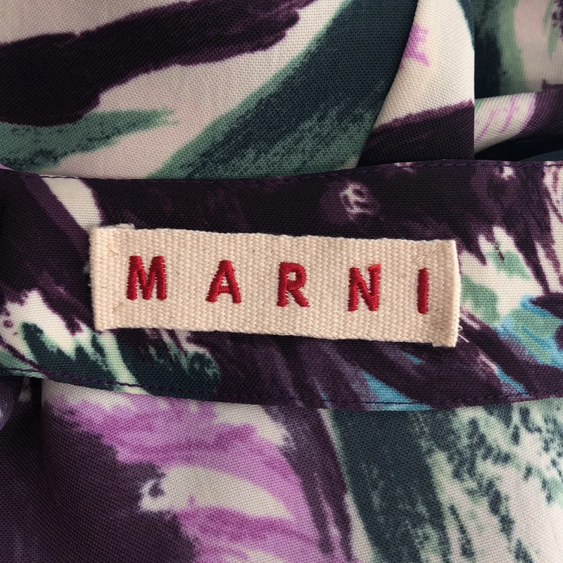 MARNI / マルニ | 総柄 バックジップ ワンピース |