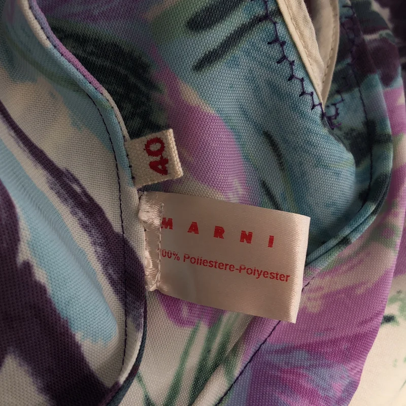 MARNI / マルニ | 総柄 バックジップ ワンピース |