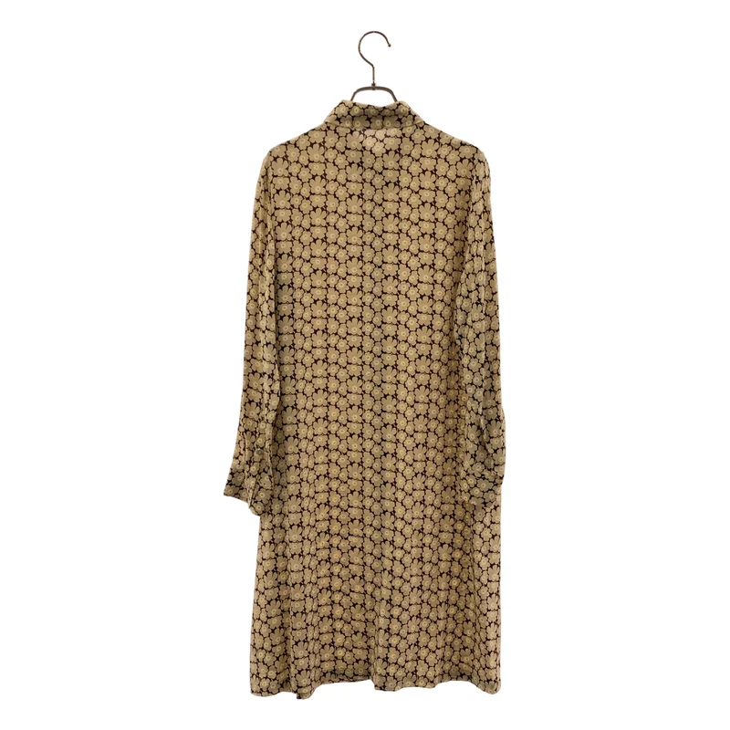 marimekko / マリメッコ | BETTINA PIKKUINEN UNIKKO シルク ウニッコ シャツワンピース | 34 | レディース