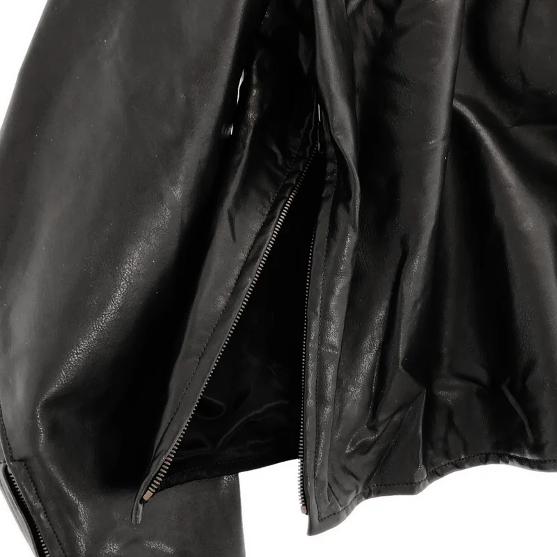 Maison Margiela / メゾンマルジェラ | 2021AW | レースアップ プルオーバー レザー ジャケット | 46 | メンズ