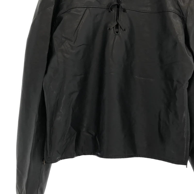 Maison Margiela / メゾンマルジェラ | 2021AW | レースアップ プルオーバー レザー ジャケット | 46 | メンズ