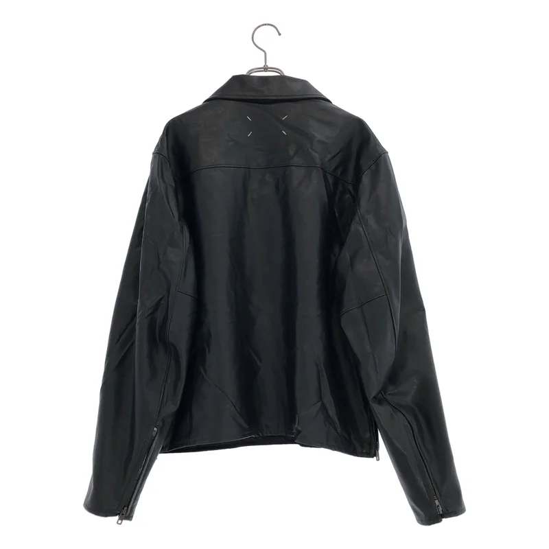 Maison Margiela / メゾンマルジェラ | 2021AW | レースアップ プルオーバー レザー ジャケット | 46 | メンズ