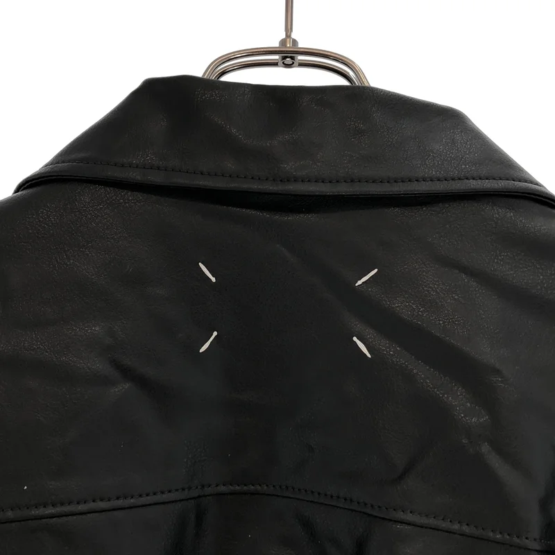 Maison Margiela / メゾンマルジェラ | 2021AW | レースアップ プルオーバー レザー ジャケット | 46 | メンズ