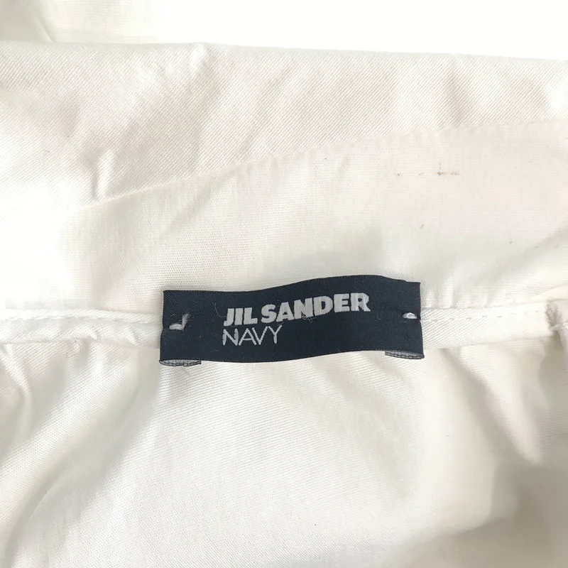 JIL SANDER NAVY / ジルサンダーネイビー | コットン レギュラーカラー ブラウス | 34 | レディース