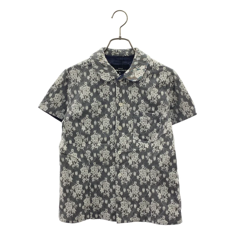 tricot COMME des GARCONS / トリココムデギャルソン | 1999AW | フラワー レース 丸襟 シャツ ブラウス | M | レディース