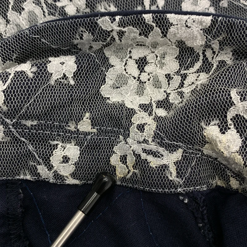 tricot COMME des GARCONS / トリココムデギャルソン | 1999AW | フラワー レース 丸襟 シャツ ブラウス | M | レディース