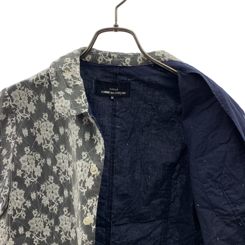 tricot COMME des GARCONS / トリココムデギャルソン | 1999AW | フラワー レース 丸襟 シャツ ブラウス | M | レディース