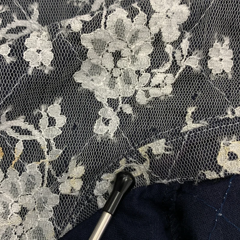 tricot COMME des GARCONS / トリココムデギャルソン | 1999AW | フラワー レース 丸襟 シャツ ブラウス | M | レディース