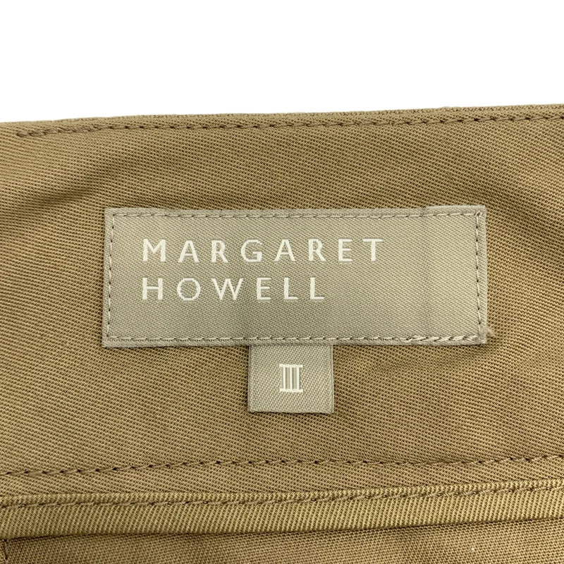 MARGARET HOWELL / マーガレットハウエル | HIGH DENSE LINEN TROUSER リネン ワイドパンツ | 3 | レディース