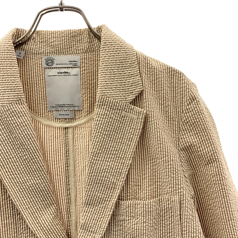 visvim / ビズビム | ストライプ シングル テーラードジャケット | 2 | メンズ
