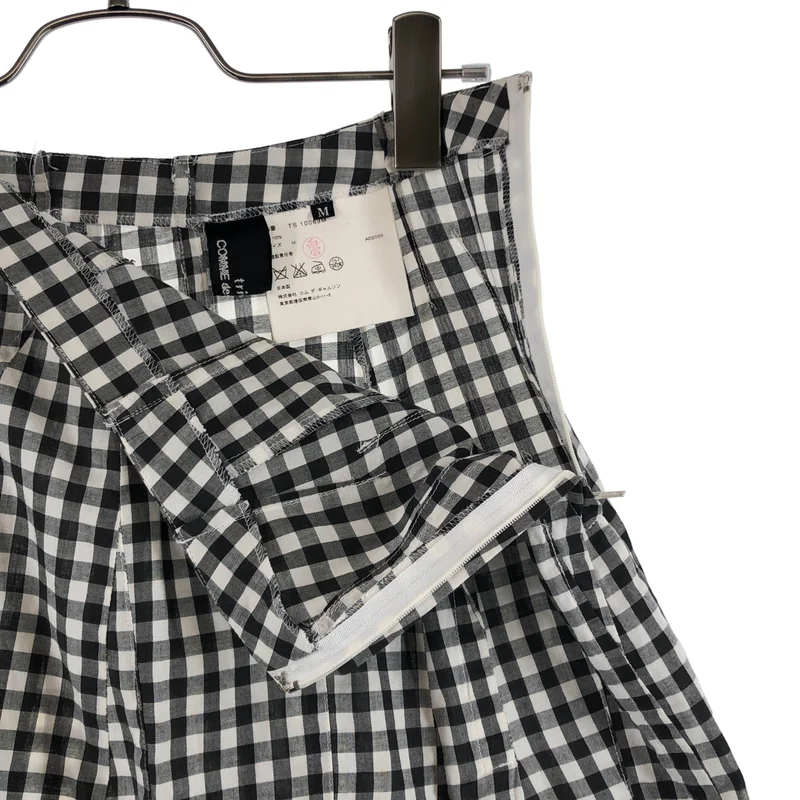 AD2000コムデギャルソン ロングスカート チェック柄 ウエストゴム インナー tricot COMME des GARCONS / トリココムデギャルソン | AD2000