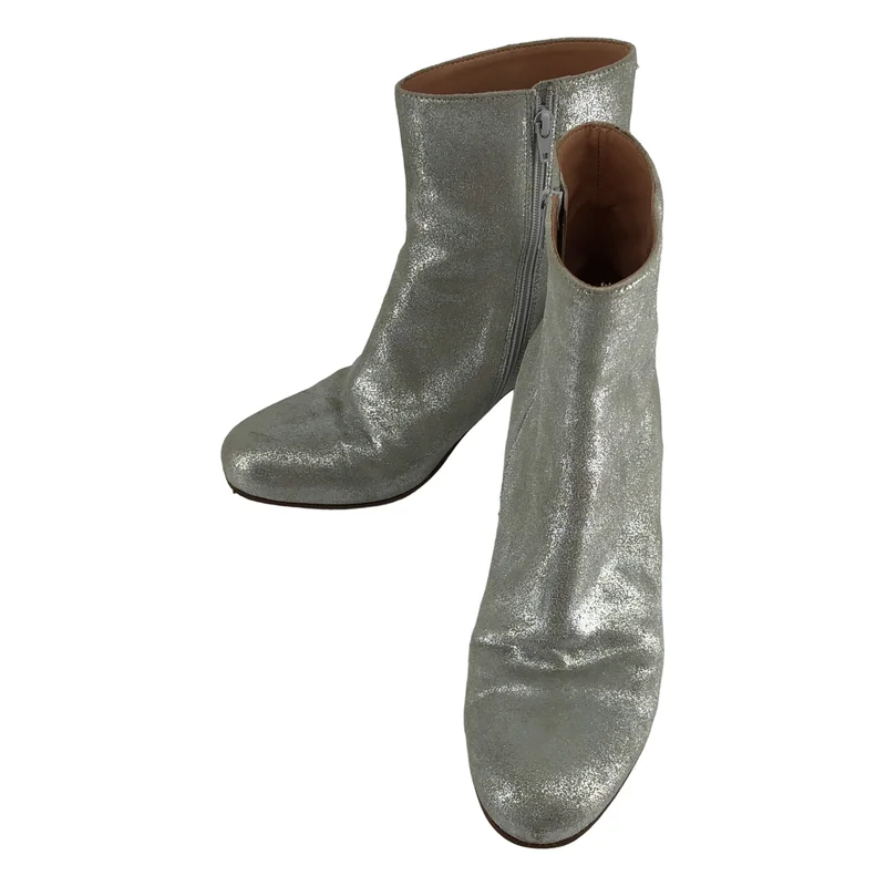 Maison Margiela / メゾンマルジェラ | レザー ラメ アンクルブーツ | 38 | レディース