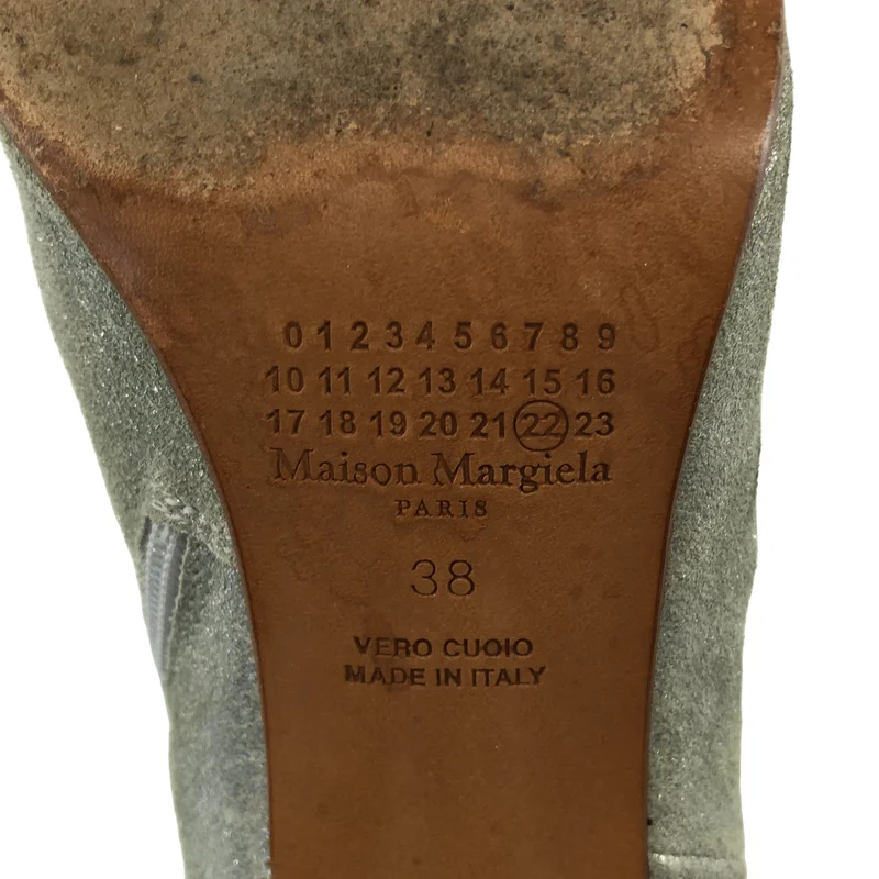 Maison Margiela / メゾンマルジェラ | レザー ラメ アンクルブーツ | 38 | レディース