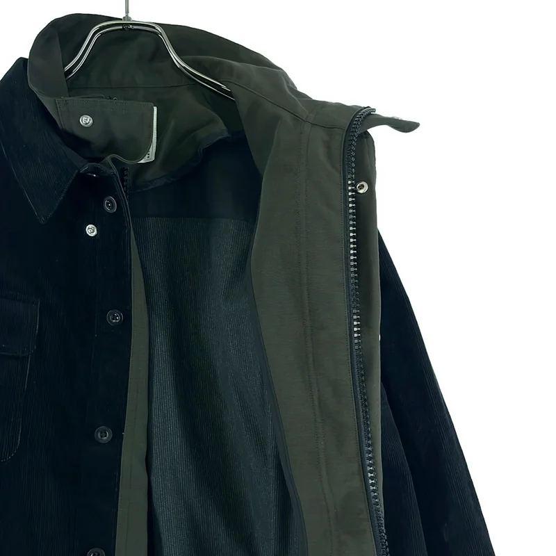 sacai / サカイ | Corduroy Mix Jacket コーデュロイ ミックス ジャケット | 1 | メンズ