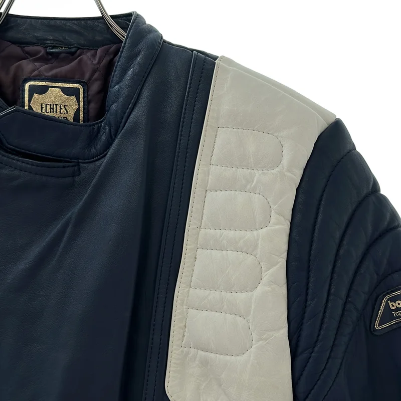 VINTAGE / ヴィンテージ古着 | ECHTES LEDER / エヒテスレーダー / レザー シングルライダースジャケット | 50 | メンズ