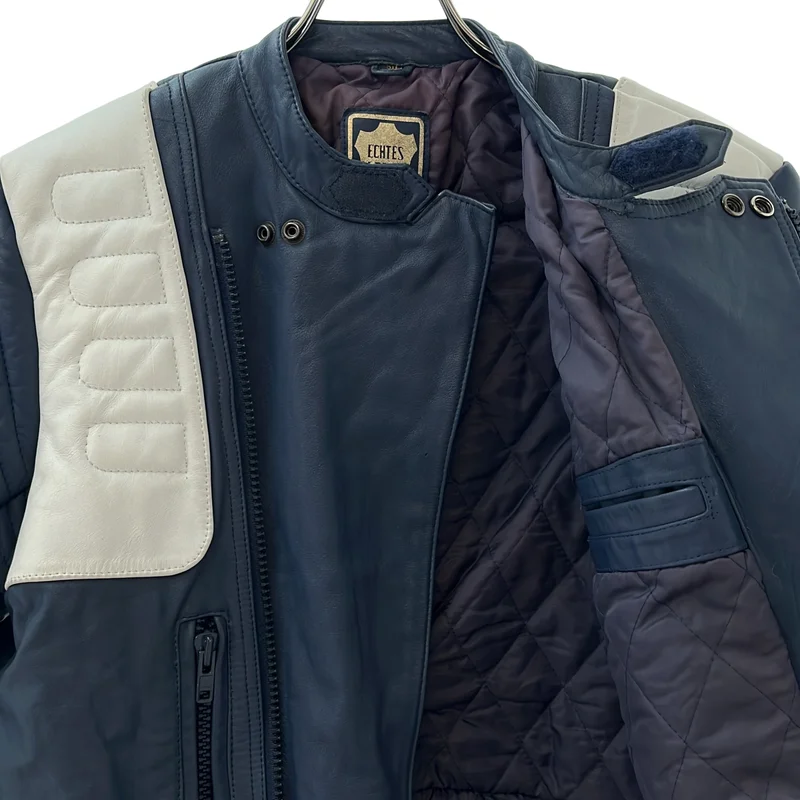 VINTAGE / ヴィンテージ古着 | ECHTES LEDER / エヒテスレーダー / レザー シングルライダースジャケット | 50 | メンズ