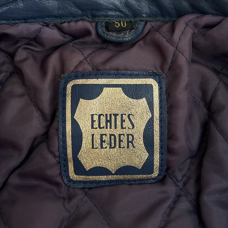 VINTAGE / ヴィンテージ古着 | ECHTES LEDER / エヒテスレーダー / レザー シングルライダースジャケット | 50 | メンズ
