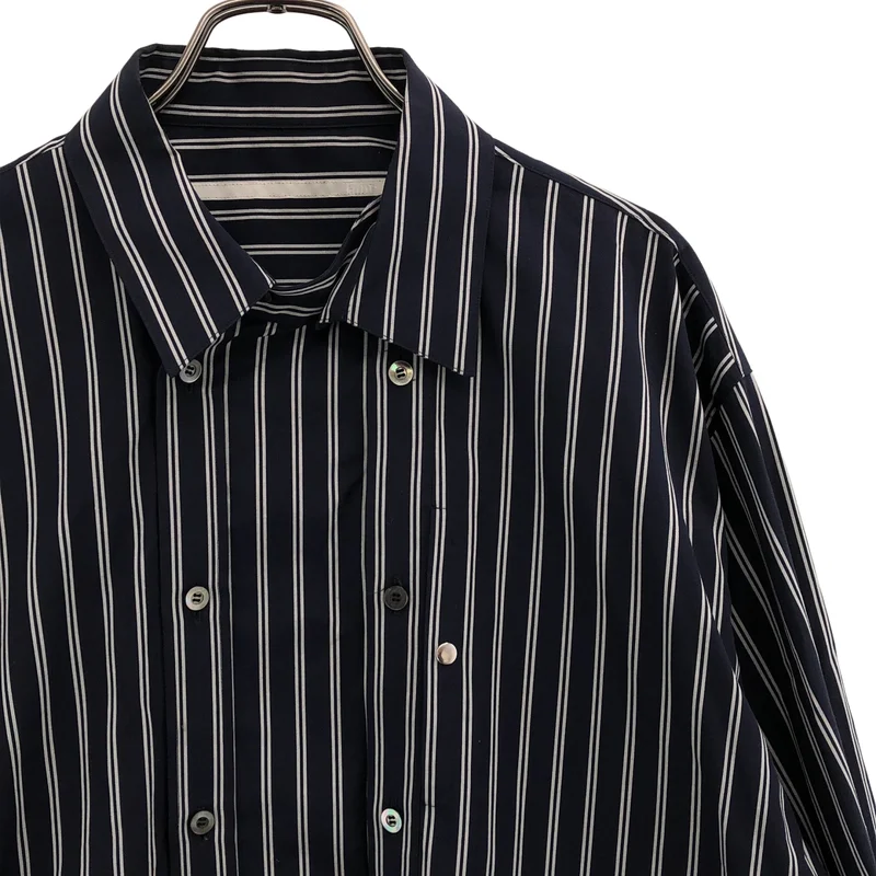 Tamme / タム | DOUBLE FRONT SHIRT / ストライプ ダブルフロントシャツ | 1 | メンズ