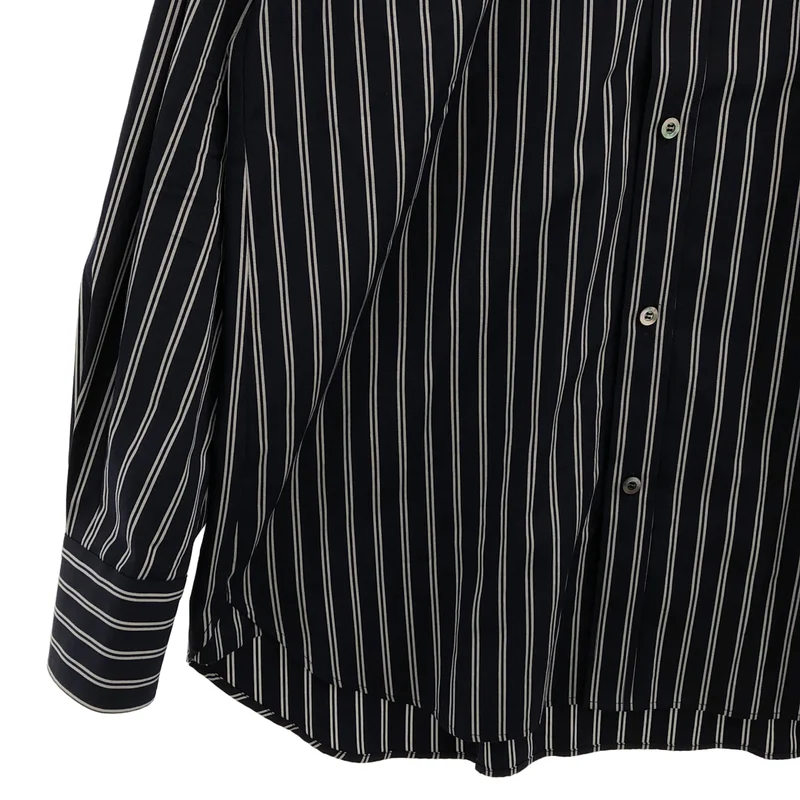 Tamme / タム | DOUBLE FRONT SHIRT / ストライプ ダブルフロントシャツ | 1 | メンズ