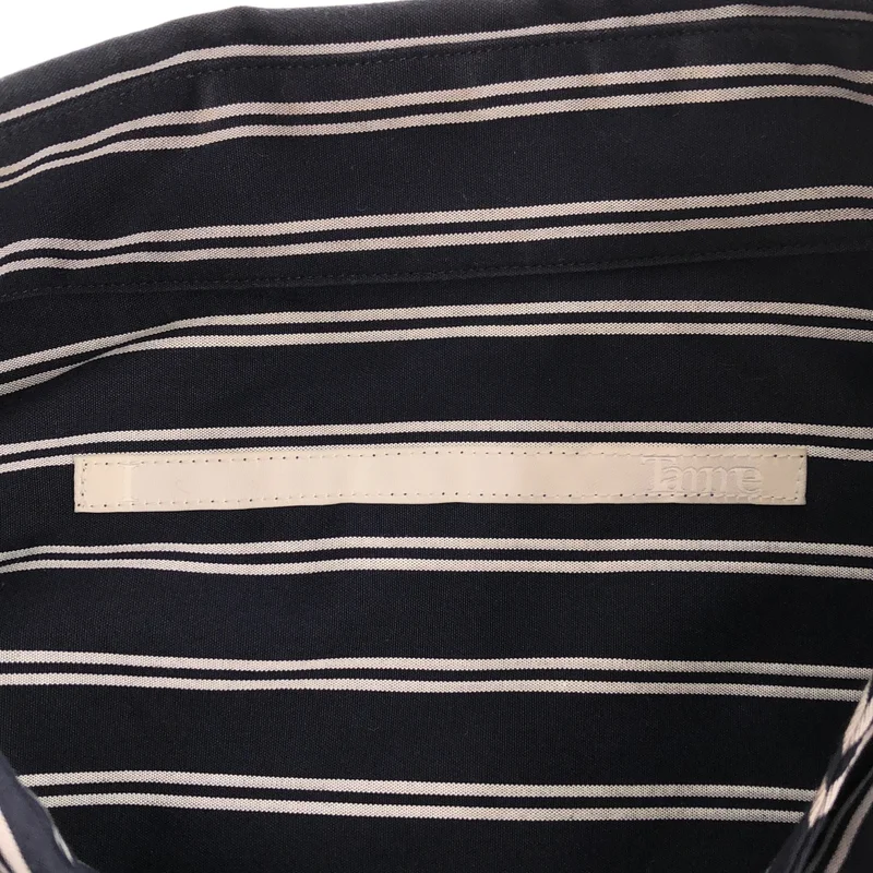 Tamme / タム | DOUBLE FRONT SHIRT / ストライプ ダブルフロントシャツ | 1 | メンズ