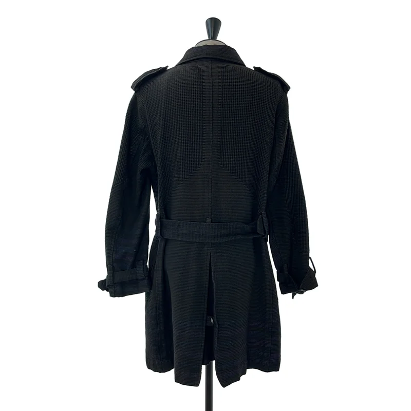 ISSEY MIYAKE MEN / イッセイミヤケメン | 2007AW | 刺し子 製品染め トレンチコート | 2 | メンズ