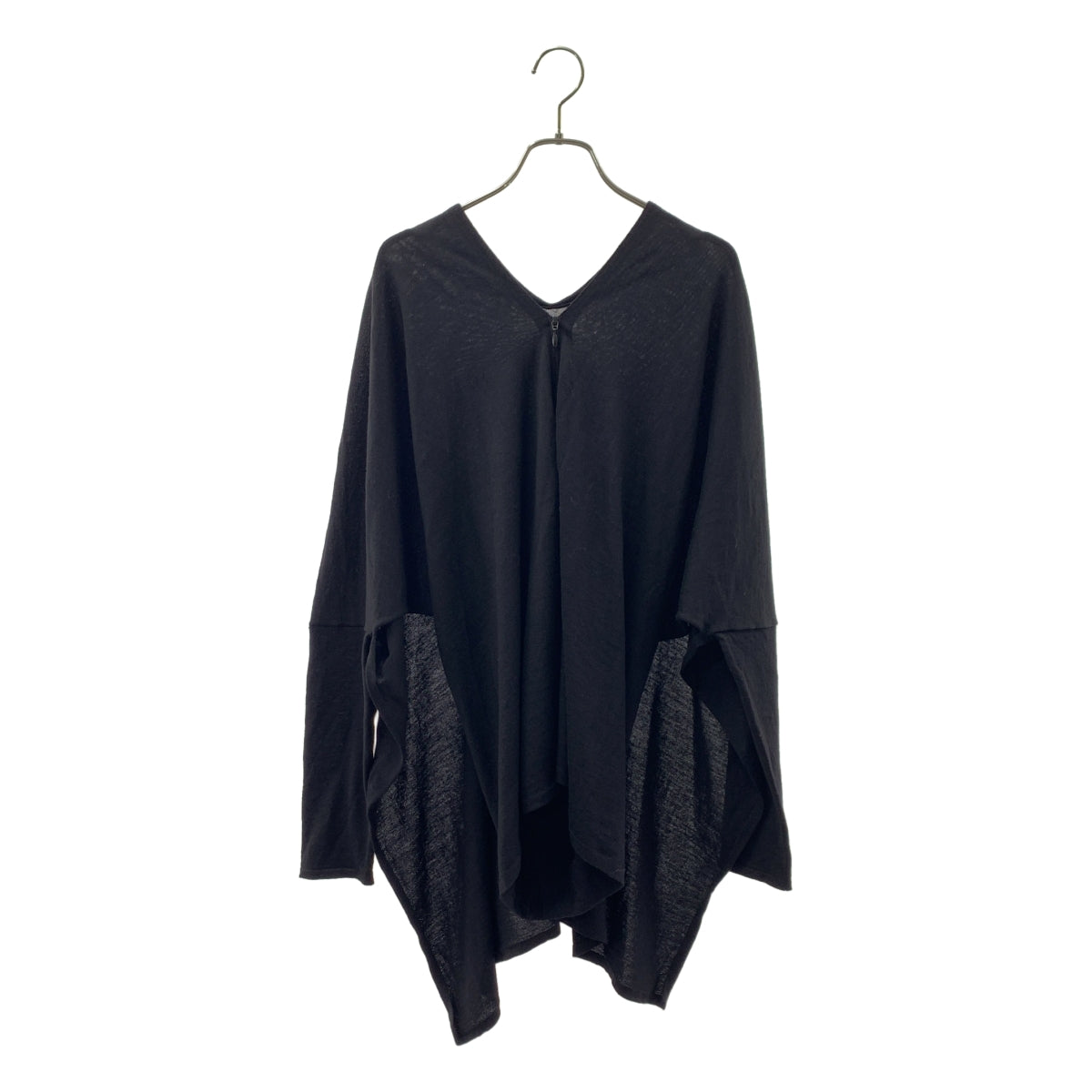 Maison Martin Margiela / メゾンマルタンマルジェラ | 2012AW | ウール ジップ  Vネック ニット カーディガン | M | ブラック | レディース Maison Martin Margiela / メゾンマルタンマルジェラ | 2012AW