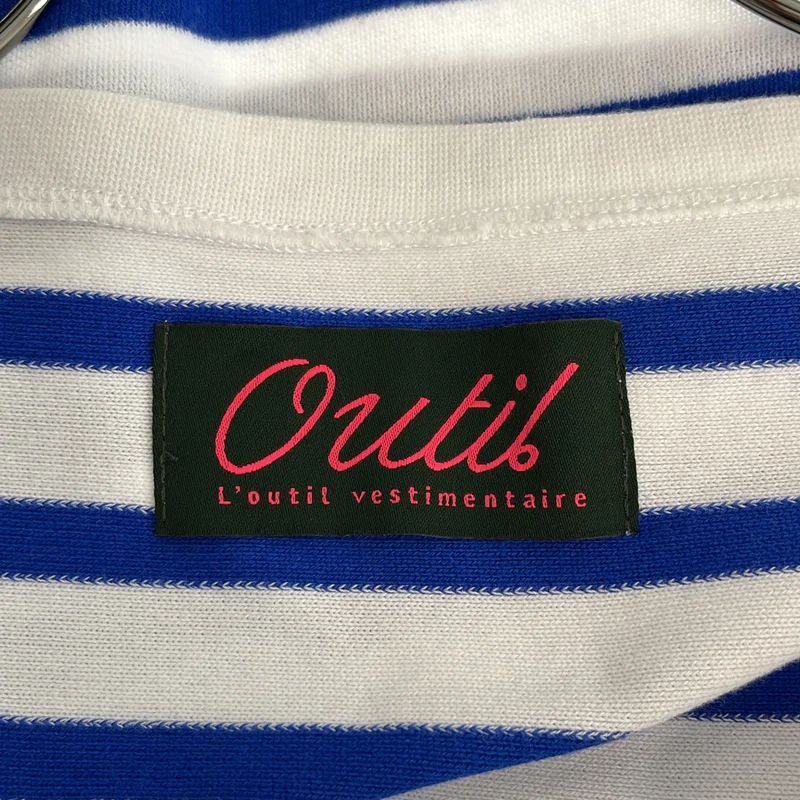 OUTIL / ウティ | コットン ボーダー クルーネックカットソー | 2 | レディース
