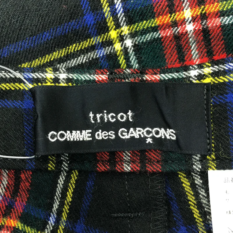 tricot COMME des GARCONS / トリココムデギャルソン | 2011AW | ウール タータンチェック 裾金ボタン スリット パンツ | M | レディース