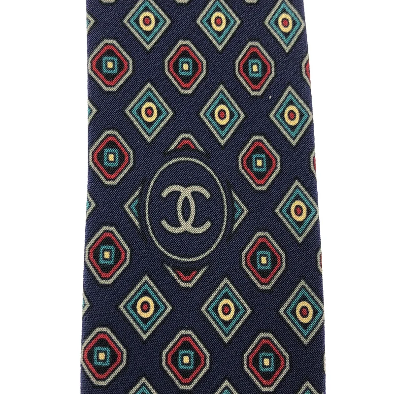 CHANEL / シャネル | シルク 総柄 ココマーク スーツ ネクタイ |