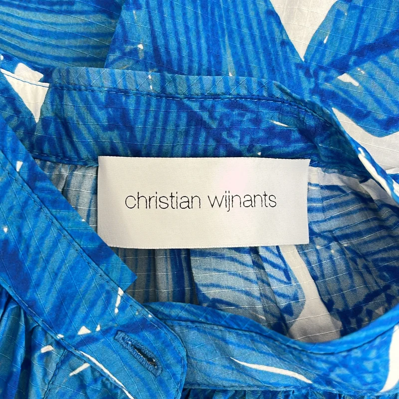 Christian Wijnants / クリスチャンワイナンツ | シルク レーヨン 総柄 ブラウス | 34 | レディース