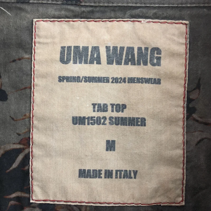 UMA WANG / ユマワン | TAB TOP シャツ_長袖 UM1502 | M | メンズ