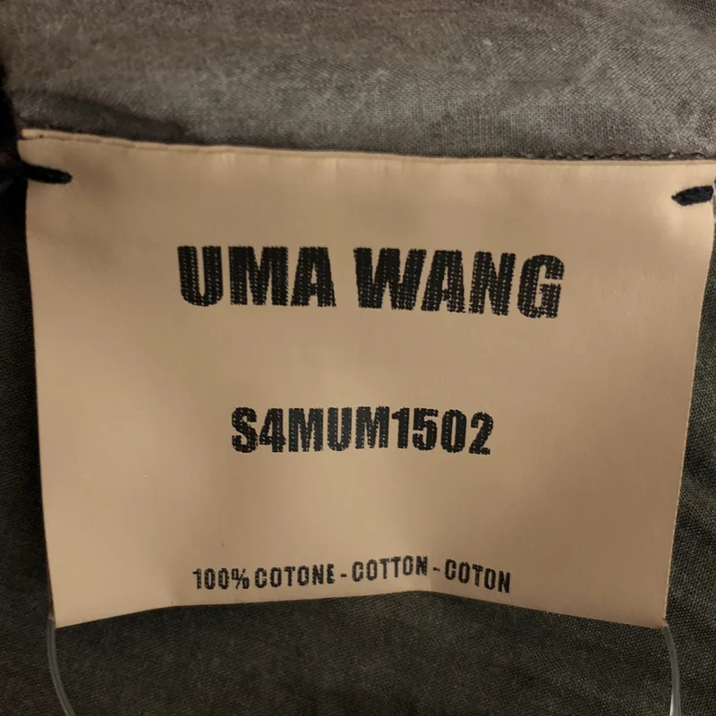 UMA WANG / ユマワン | TAB TOP シャツ_長袖 UM1502 | M | メンズ