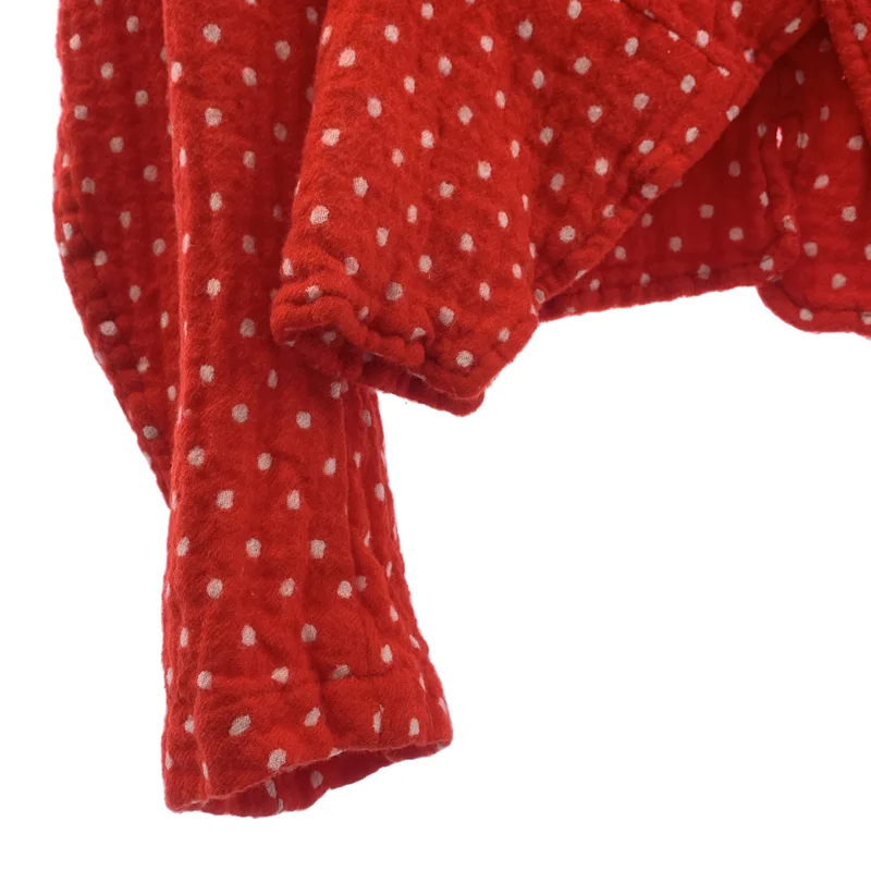 COMME des GARCONS COMME des GARCONS / コムコム | 2007AW | ウール 縮絨 変形 ドット シングルジャケット | S | レディース