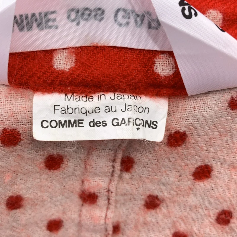 COMME des GARCONS COMME des GARCONS / コムコム | 2007AW | ウール 縮絨 変形 ドット シングルジャケット | S | レディース